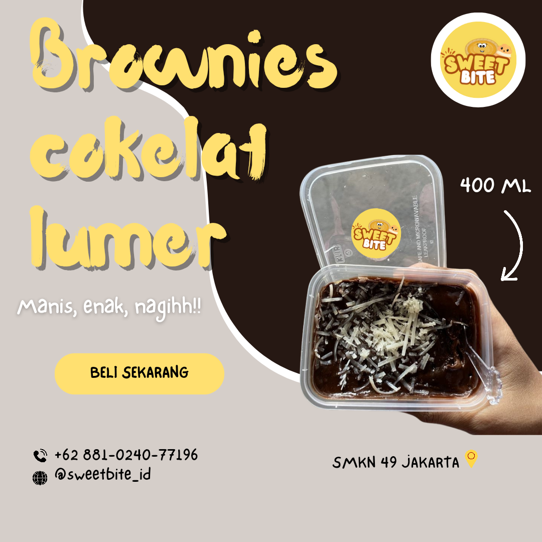Brownies Cokelat Lumer (baca desk) 