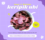 Keripik ubi ungu maniezz